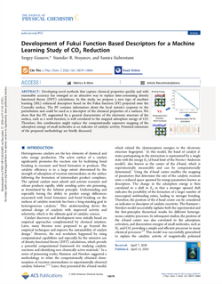 Development of Fukui Function Based Descriptors for a Machine Learning Study of CO2 Reduction