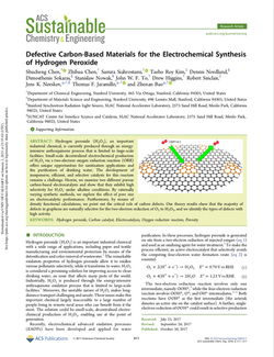 Defective Carbon-Based Materials for the Electrochemical Synthesis of Hydrogen Peroxide
