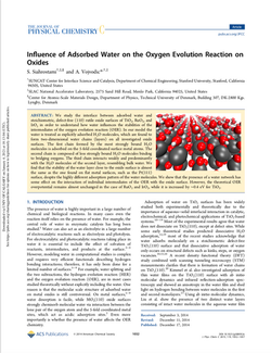 Influence of Adsorbed Water on the Oxygen Evolution Reaction on Oxides
