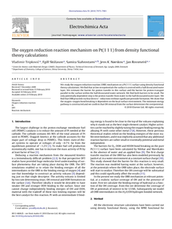 The oxygen reduction reaction mechanism on Pt(1 1 1) from density functional theory calculations