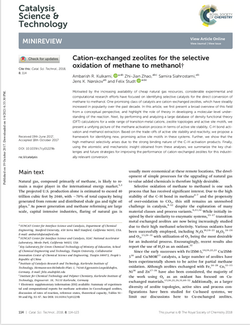 Cation-exchanged zeolites for the selective oxidation of methane to methanol