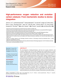 High-performance oxygen reduction and evolution carbon catalysis: From mechanistic studies to device
