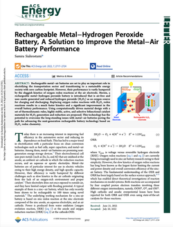 Rechargeable Metal–Hydrogen Peroxide Battery, A Solution to Improve the Metal–Air Battery Performanc