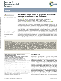 Isolated Ni single atoms in graphene nanosheets for high-performance CO2 reduction