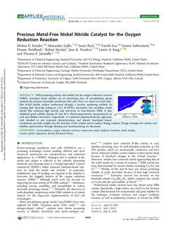 Precious Metal-Free Nickel Nitride Catalyst for the Oxygen Reduction Reaction