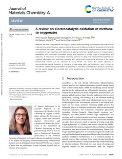 A review on electrocatalytic oxidation of methane to oxygenates