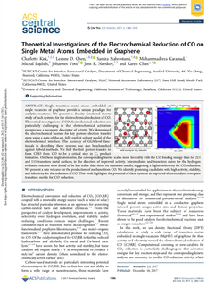 Theoretical Investigations of the Electrochemical Reduction of CO on Single Metal Atoms Embedded in 