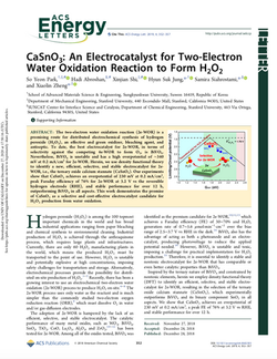 CaSnO3: An Electrocatalyst for Two-Electron Water Oxidation Reaction to Form H2O2