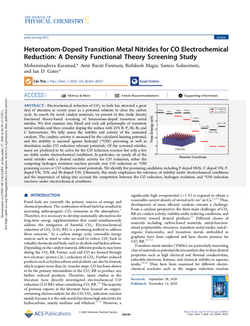 Heteroatom-Doped Transition Metal Nitrides for CO Electrochemical Reduction: A Density Functional Th